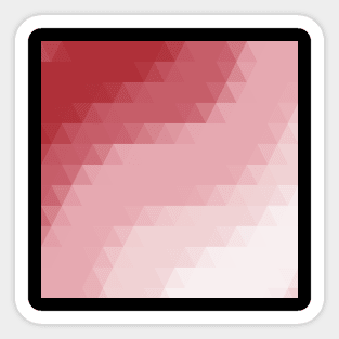 Mosaic of Dark To Light Pink Stripes Sticker